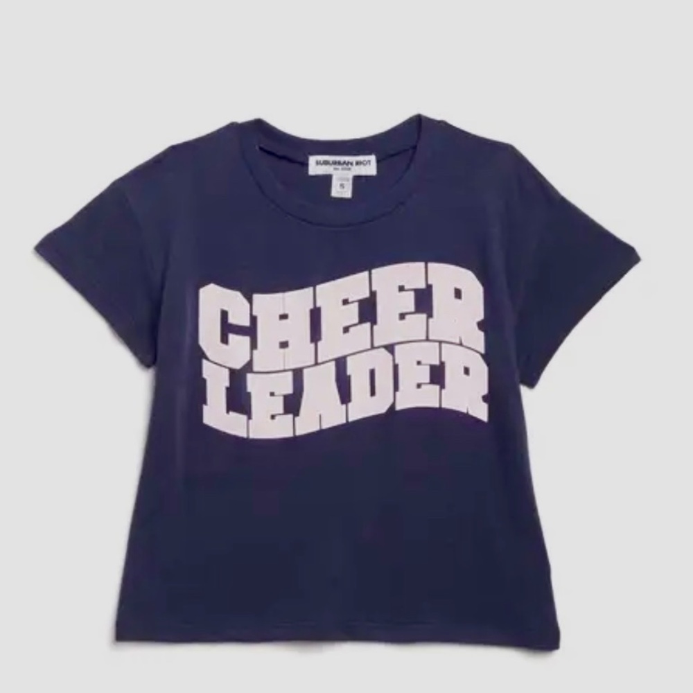 Sub_Urban Riot Kids Navy Cheerleader Tee